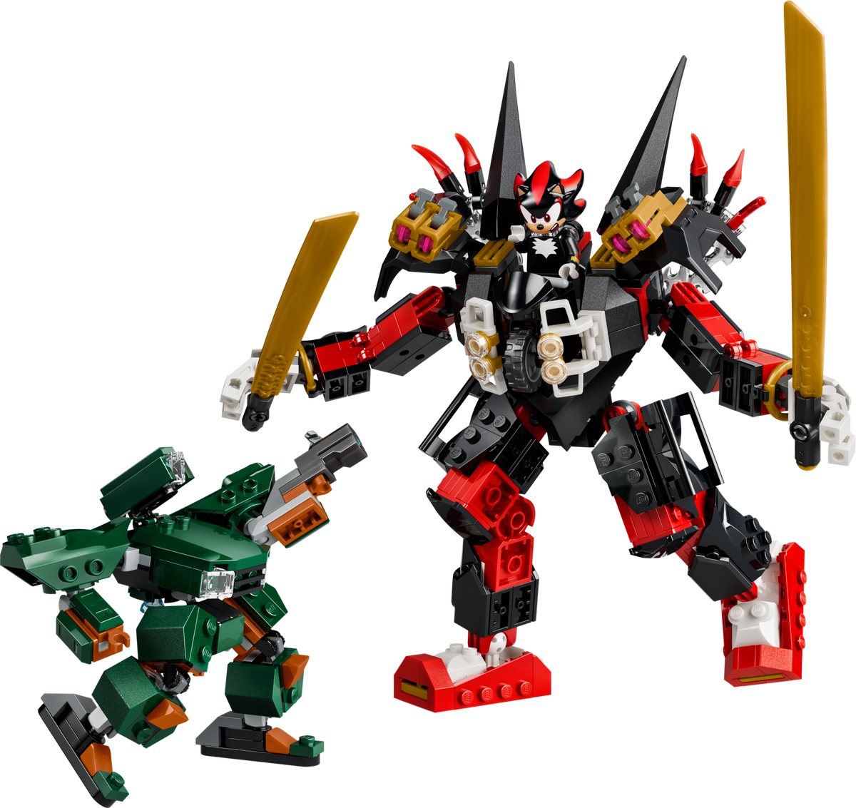 LEGO Sonic the Hedgehog Shadow's Mech vs. G.U.N. Trooper 77120 Building Set (374 Pieces)