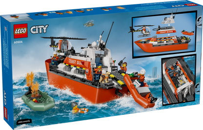 LEGO City Coast Guard Rescue Boat and Helicopter Building Set (742 Pieces) - View 12