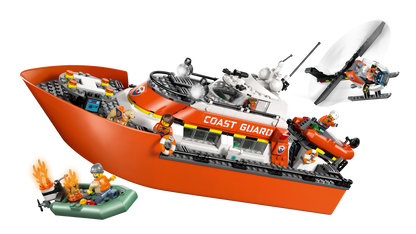 LEGO City Coast Guard Rescue Boat and Helicopter Building Set (742 Pieces) - View 4