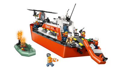 LEGO City Coast Guard Rescue Boat and Helicopter Building Set (742 Pieces) - View 6