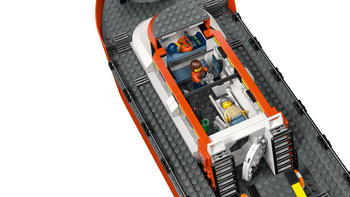 LEGO City Coast Guard Rescue Boat and Helicopter Building Set (742 Pieces) - View 8