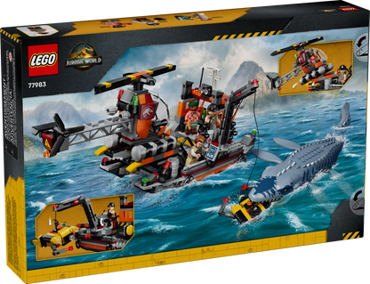 LEGO Jurassic World Mosasaurus Dinosaur Boat Attack 77983 Building Set (703 Pieces) - View 13