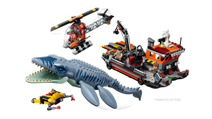 LEGO Jurassic World Mosasaurus Dinosaur Boat Attack 77983 Building Set (703 Pieces) - View 4