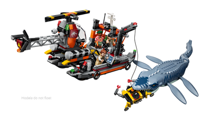 LEGO Jurassic World Mosasaurus Dinosaur Boat Attack 77983 Building Set (703 Pieces) - View 7