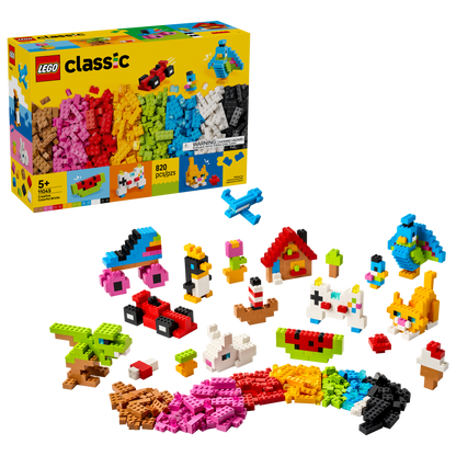 LEGO Classic Creative Colorful Bricks Building Set (820 Pieces, Ages 5+) - View 3