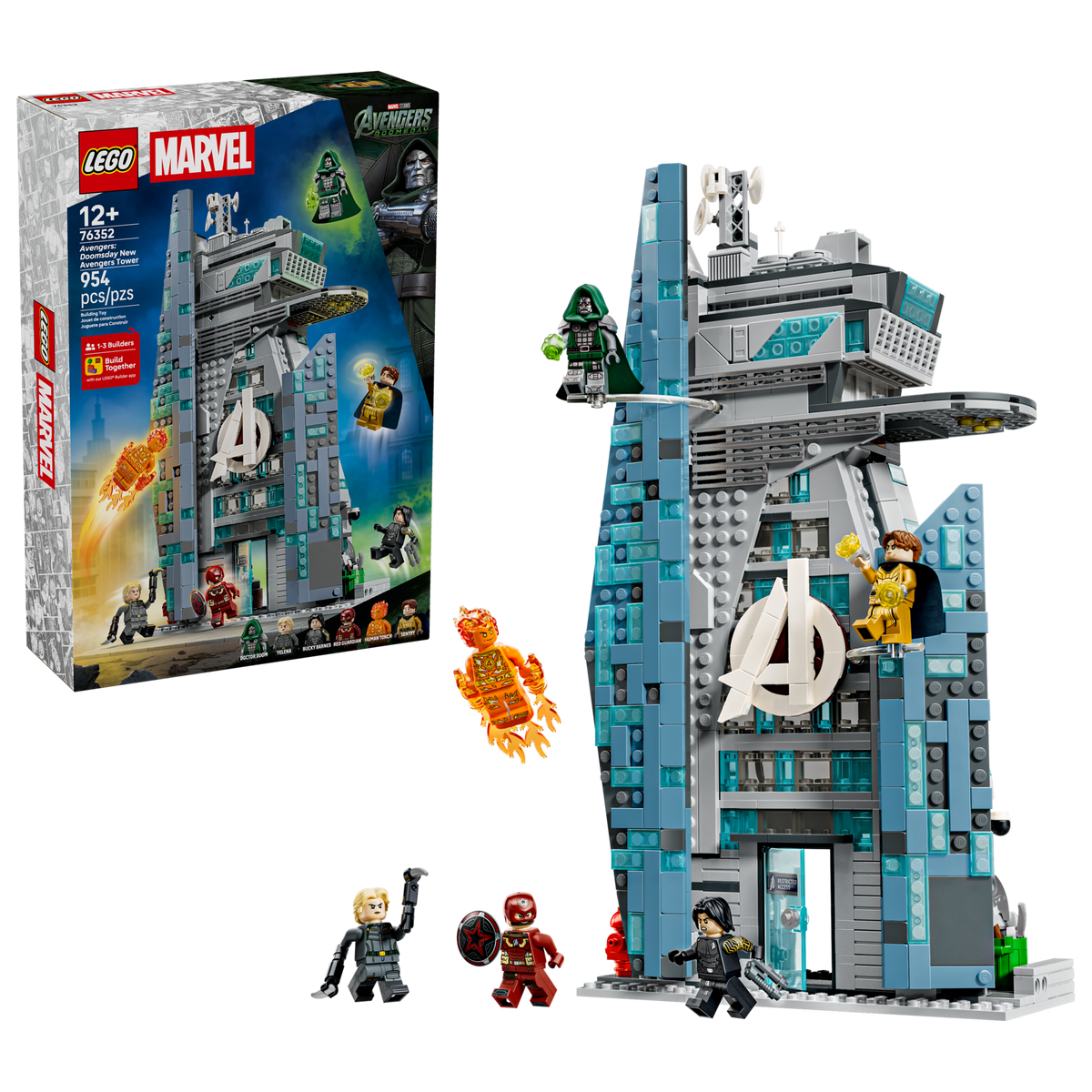 LEGO Marvel Avengers: Doomsday New Avengers Tower Building Set (954 Pieces, Ages 12+) - View 3
