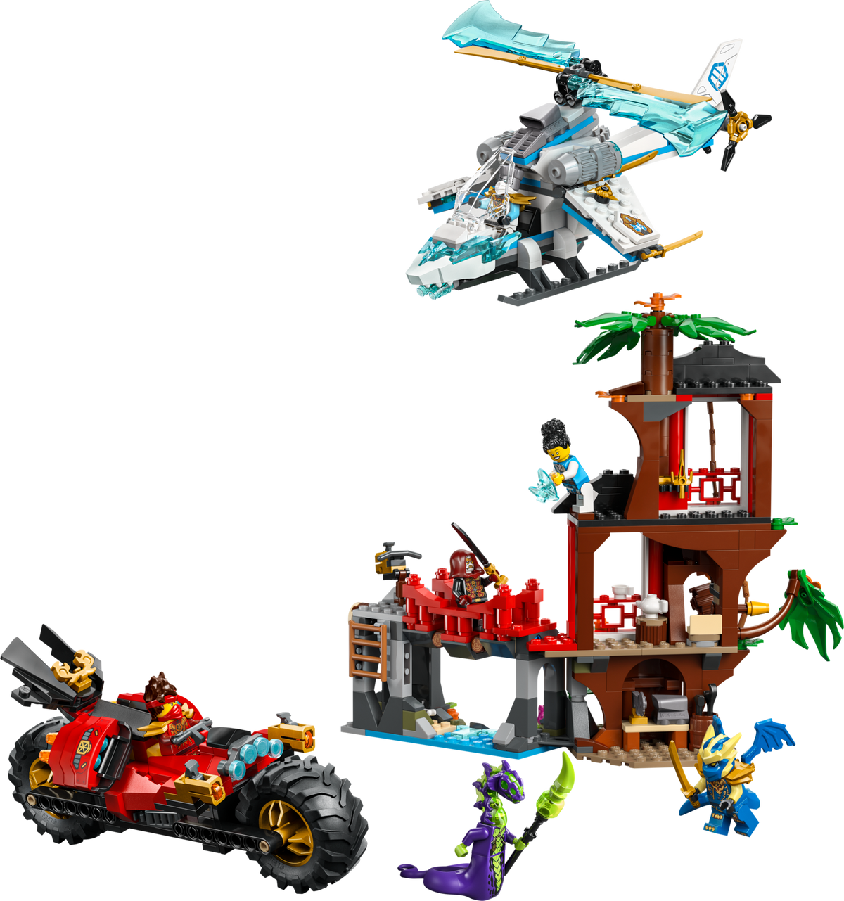 LEGO NINJAGO Ninja Vehicle Tree House Battle 71857 Building Set (642 Pieces) - View 2