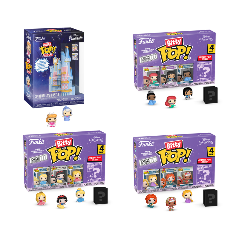 Funko Bitty Pop! Disney Princess Bundle Miniature Figure Set