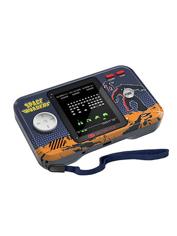 My Arcade Space Invaders Pocket Player Pro with Travel Case Retro Handheld Game
