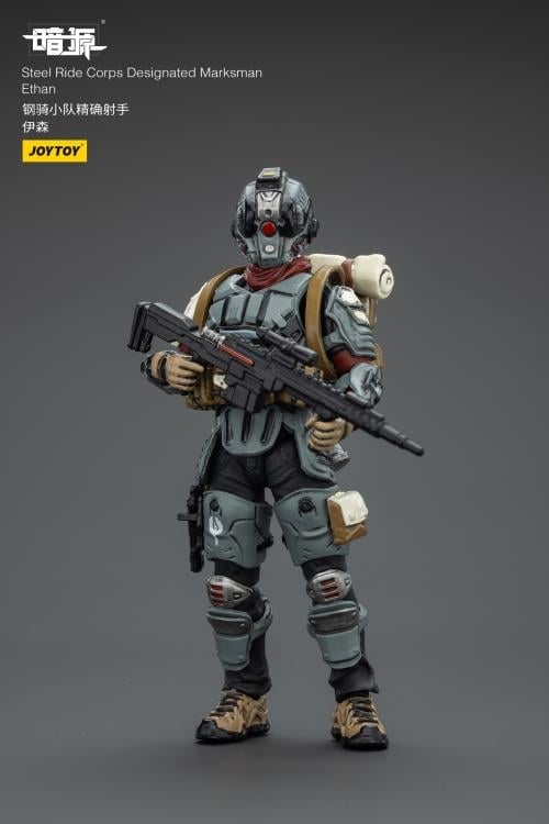 JoyToy Dark Source Steel Ride Corps Designated Marksman Ethan 1/25 Scale 3-Inch Action Figure - View 5