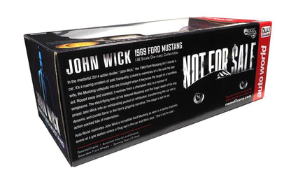 Auto World John Wick 1969 Ford Mustang 1/18 Scale Die-Cast Model - View 11