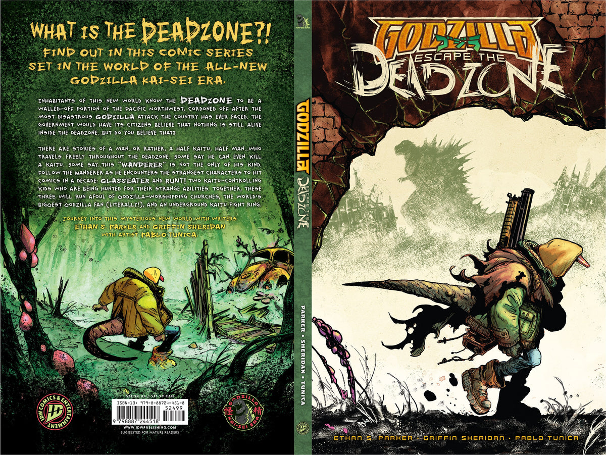 IDW Publishing Godzilla: Escape the Deadzone Book Featuring Baragon and Godzilla Junior - View 3
