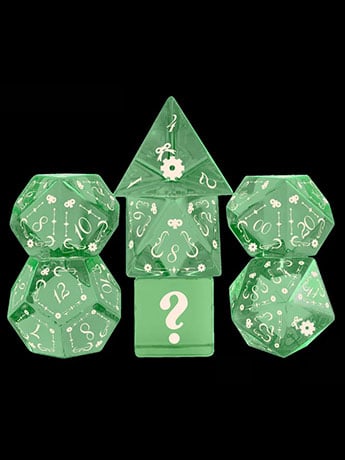 Misty Mountain Games Hololive Cecilia Immergreen Glass Dice Set