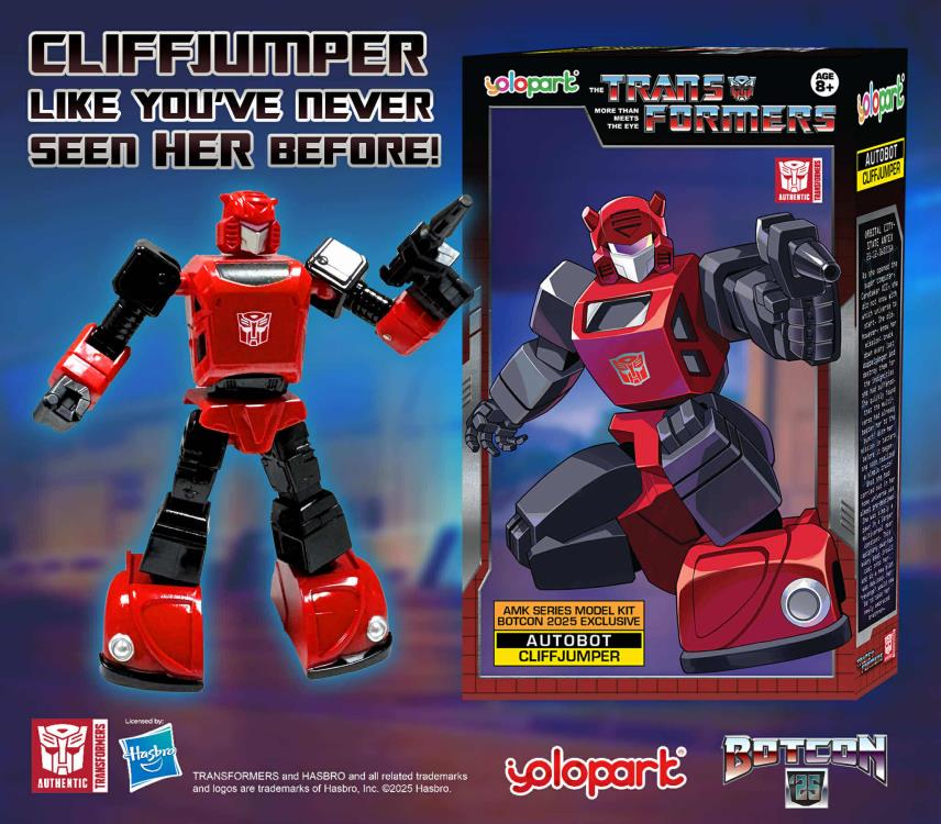 Yolopark Transformers Cliffjumper BotCon 2025 Exclusive Advanced Model Kit in Plastic - View 3