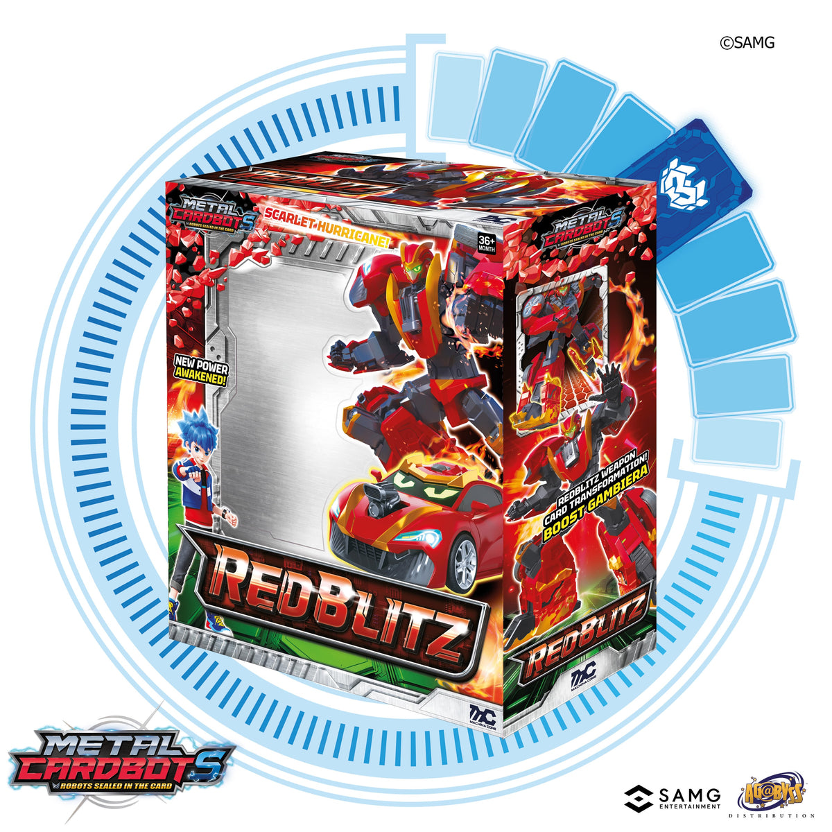 SAMG Metal Cardbot Red Blitz Collectible Plastic Action Figure Toy - View 11