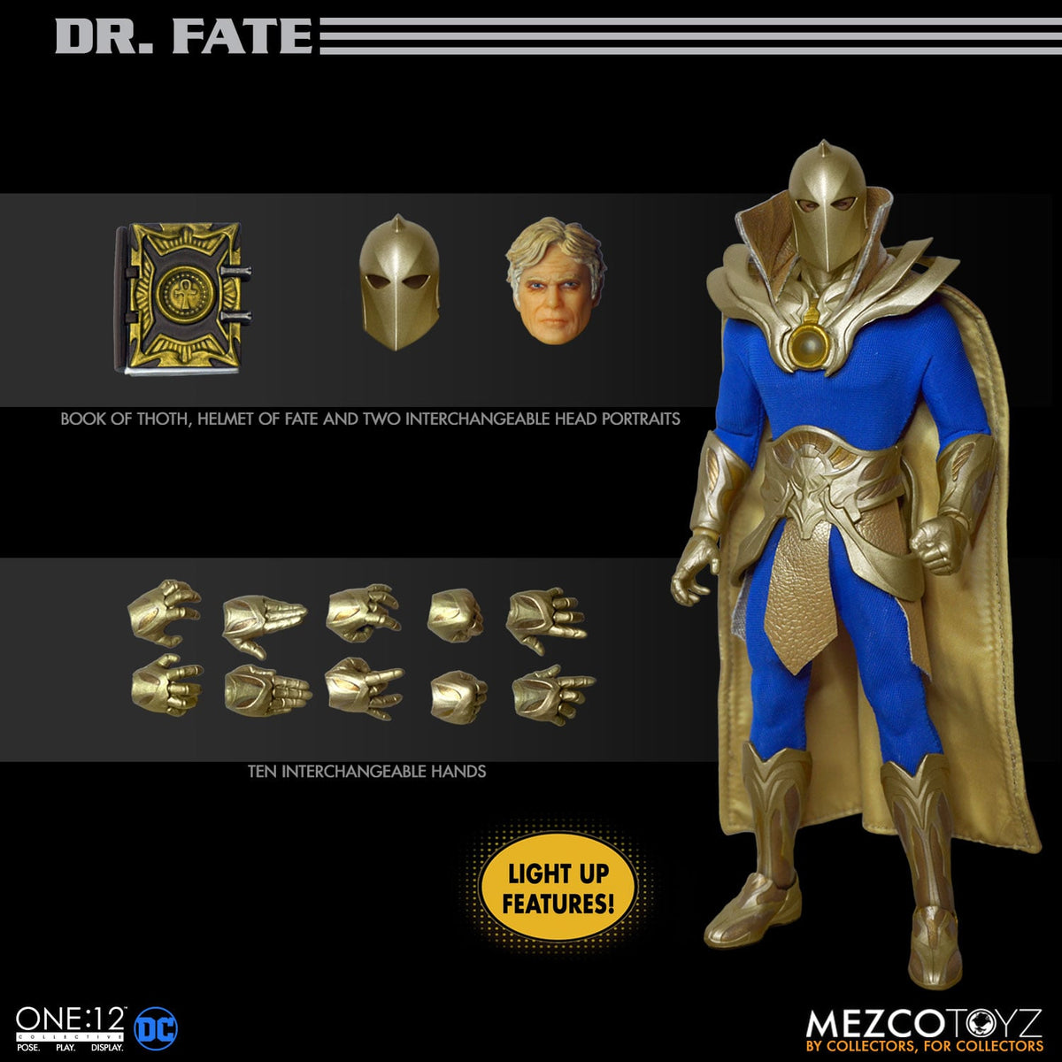 Mezco Toyz One:12 Collective DC Comics Dr. Fate 1/12 Scale Action Figure - View 17