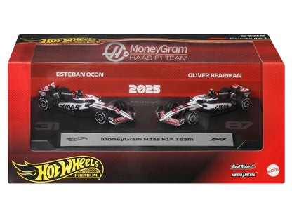 Hot Wheels Premium Formula 1 2025 MoneyGram Haas F1 Team Set (#31 and #87) 1/64 Die-Cast Model Cars - View 14