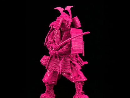 Max Factory PLAMAX Kamakura Period Armored Warrior (Pink Color Edition) 1/12 Scale Model Kit - View 2