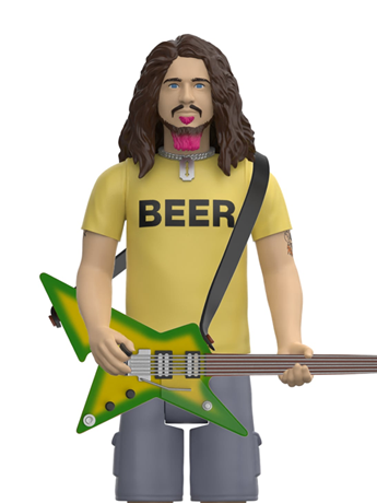 Super7 Dimebag Darrell ReAction Dimebag Darrell Beer Shirt Action Figure