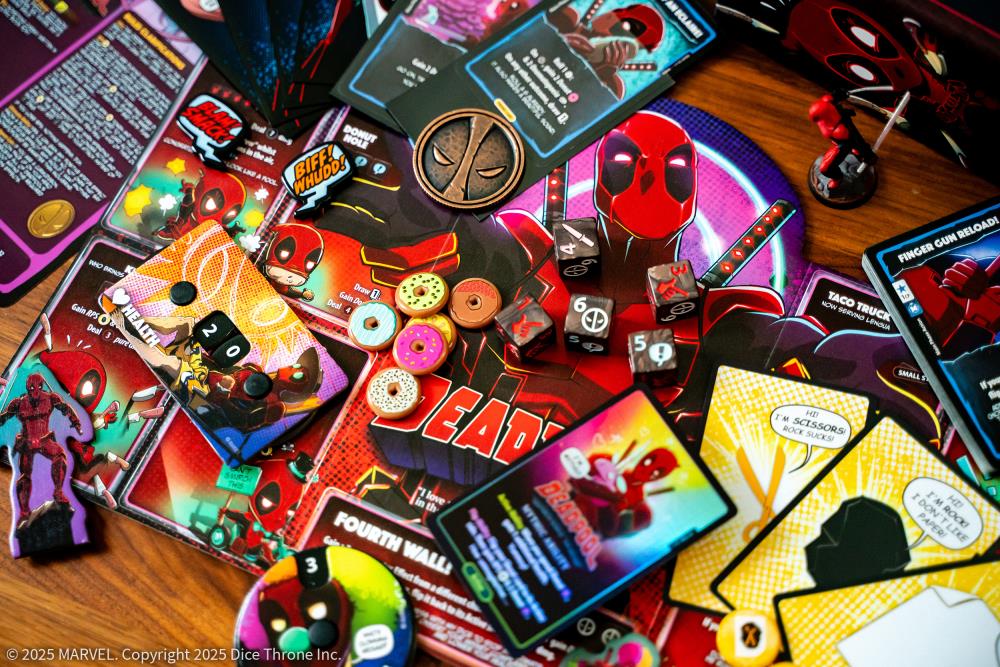 USAopoly Marvel Dice Throne X-Men Single Hero (Deadpool) Deluxe Expansion Box - View 7