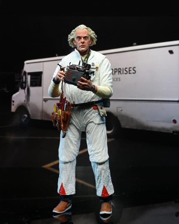 NECA Back to the Future Ultimate Doc Brown (Hazmat Suit) Action Figure - View 3