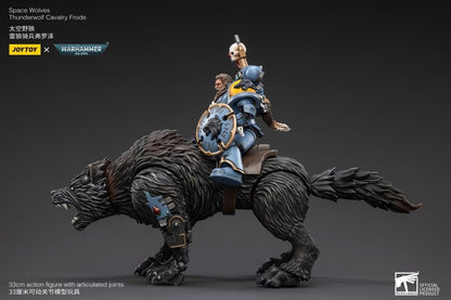 JoyToy Warhammer 40K Space Wolves Thunderwolf Cavalry Frode 1/18 Scale Figure - View 9