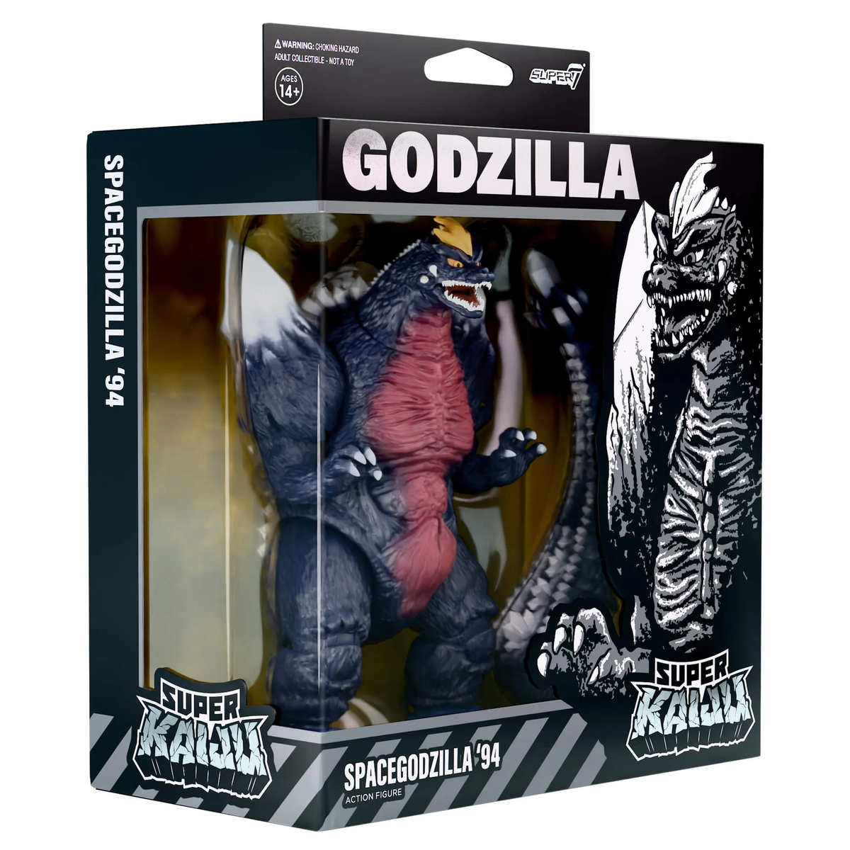 Super7 Toho Super Kaiju SpaceGodzilla (1994) 5.6-Inch Action Figure - View 9