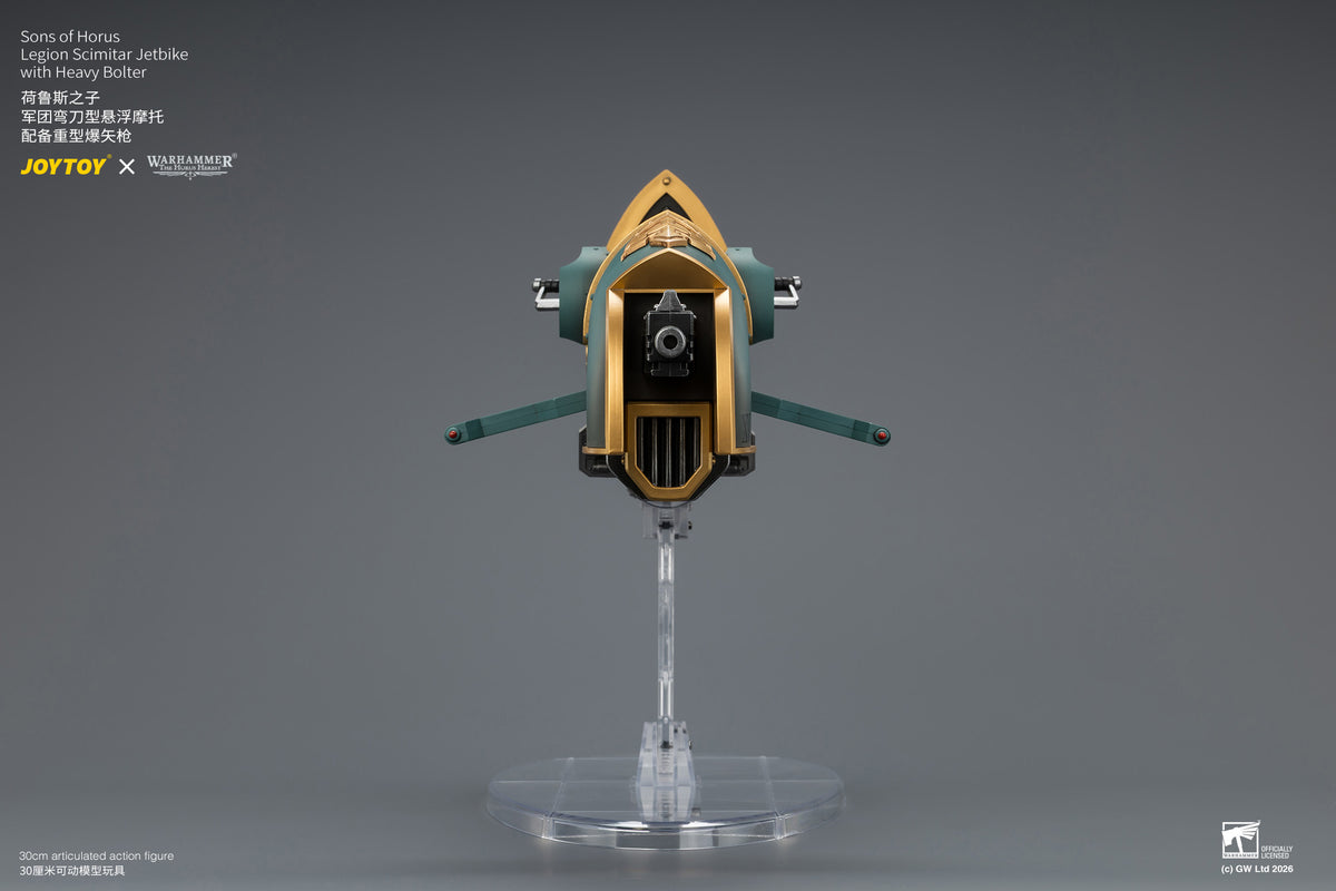 JoyToy Warhammer The Horus Heresy Sons of Horus Legion Scimitar Jetbike with Heavy Bolter 1/18 Scale Vehicle - View 12