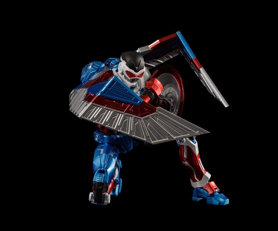 Sentinel Marvel Fighting Armor Captain America (Sam Wilson) Action Figure, 6.5-Inch - View 11