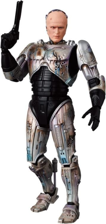 Medicom Toy MAFEX No.192 RoboCop (1987) Murphy Head Damaged Ver. Action Figure, 6.3-Inch - View 3