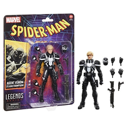 Hasbro Spider-Man Marvel Legends Retro Collection Agent Venom Flash Thompson Action Figure - View 8