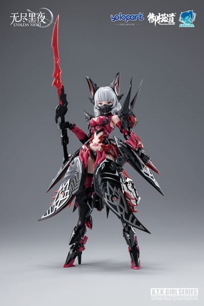 Eastern Model A.T.K. Girl Endless Night Vampire Camilla 1/12 Scale Model Kit, 6.69-Inch - View 6