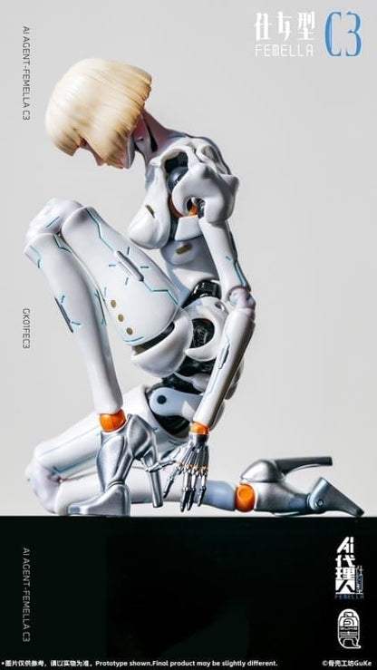 GUKE AI Agent Femella C3 Solid Color Edition 1/12 Scale 7-Inch Action Figure - View 23