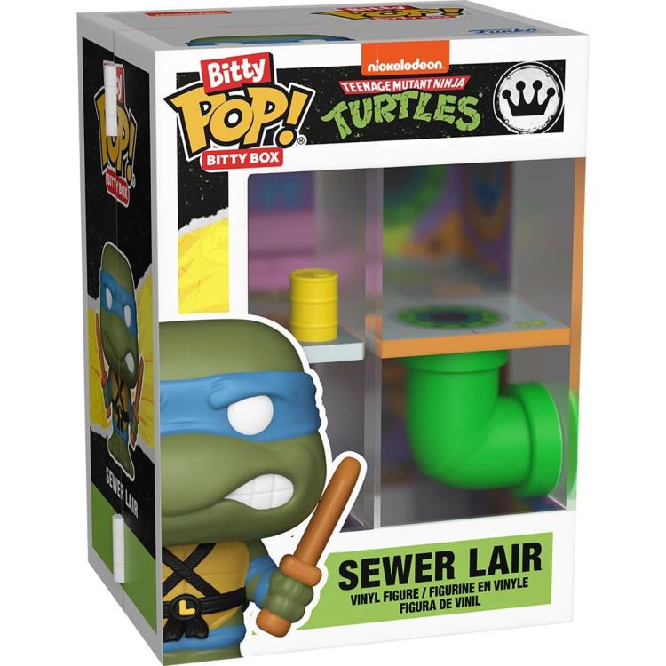 Funko Teenage Mutant Ninja Turtles Bitty Pop! Bitty Box Sewer Lair with Michelangelo and Leonardo - View 10
