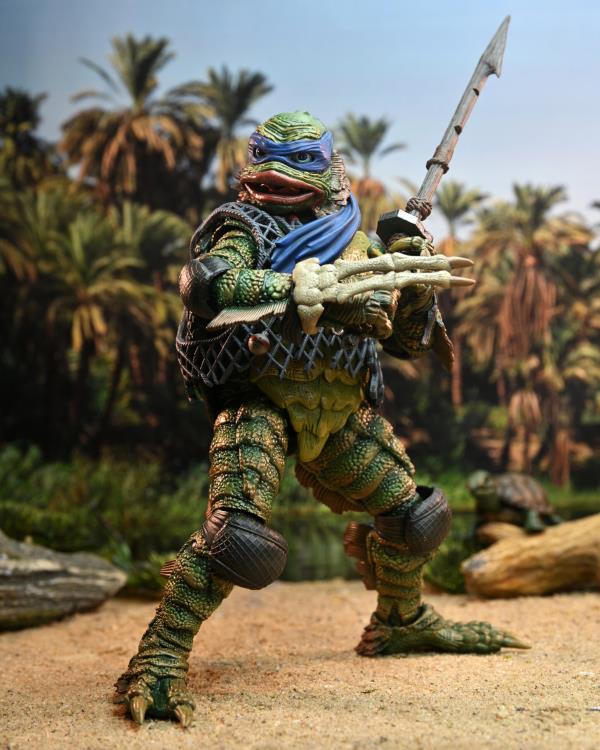 NECA Universal Monsters x Teenage Mutant Ninja Turtles Ultimate Leonardo as The Creature Figure - View 9