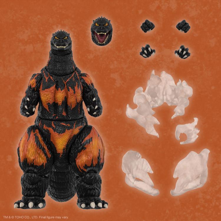 Super7 Godzilla vs. Destroyah ULTIMATES! Burning Godzilla (1995) 14-Inch Action Figure - View 6