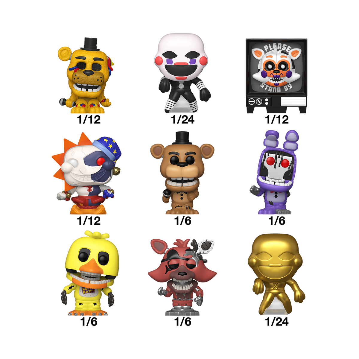 Funko Pop! Five Nights at Freddy's Bitty Pop! Box of 24 Random Vinyl Figures - View 13