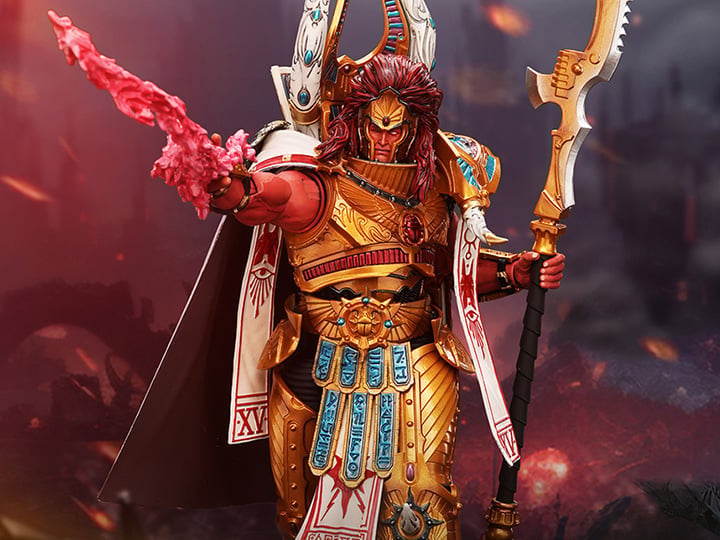 JoyToy Warhammer The Horus Heresy Thousand Sons Magnus the Red, Primarch of the XVth Legion 1/18 Scale Action Figure (9-Inch) - View 2