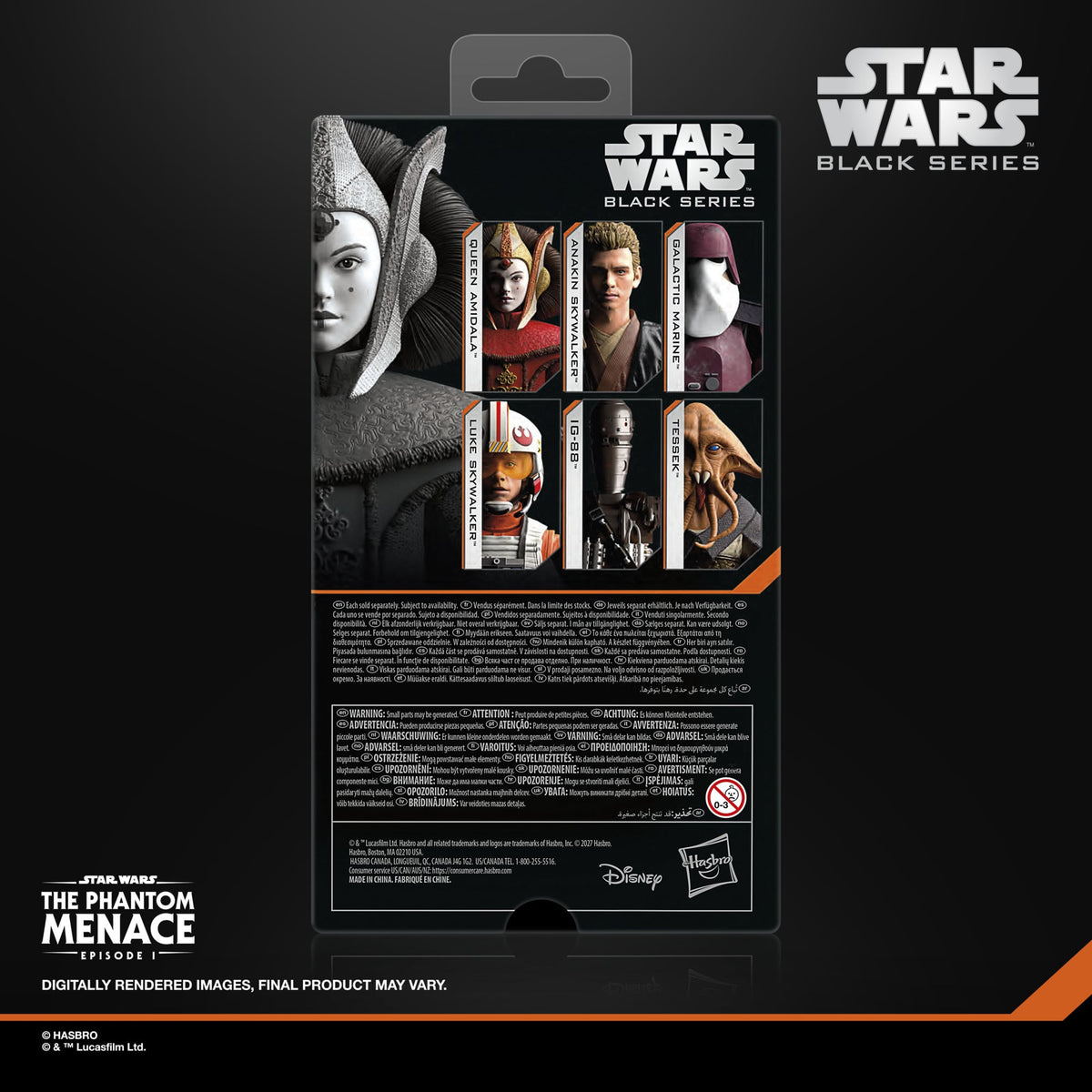 Hasbro Star Wars: Black Series Queen Amidala The Phantom Menace Plastic Action Figure - View 10