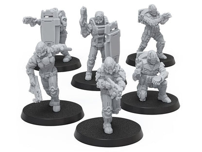 Modiphius Mass Effect: The Board Game Cerberus Troops Alpha Resin Miniatures Set - View 2