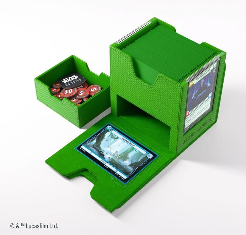 Gamegenic Star Wars: Unlimited Twin Suns Green Deck Pod in Hexafyber Material - View 23