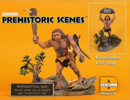 Dencomm Prehistoric Scenes Neanderthal Man 1/13 Scale Plastic Model Kit - View 3