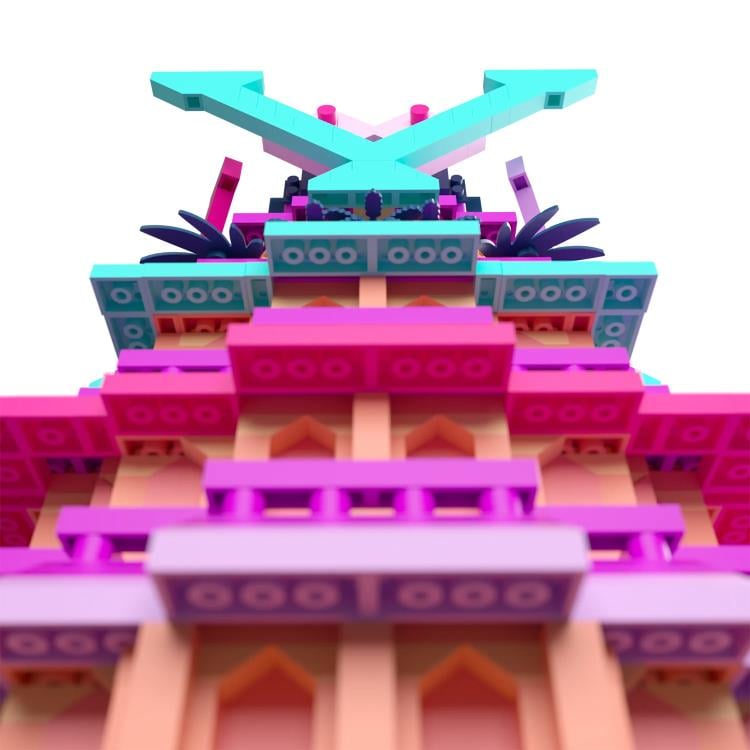 YouTooz Hazbin Hotel V Tower Miniature Brick Set, 6.3-Inch Plastic - View 9