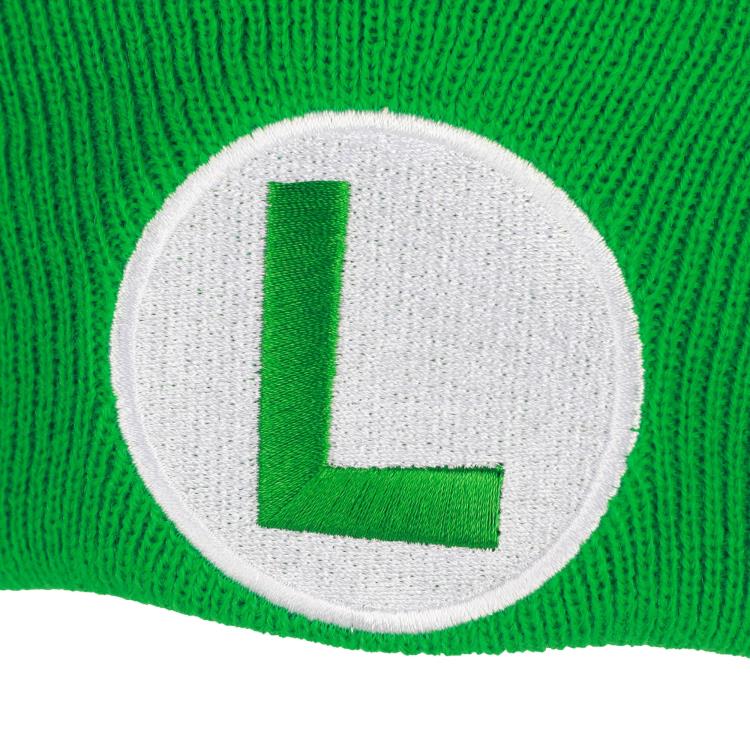 Bioworld Super Mario Embroidered Luigi Cuff Beanie Hat - View 5