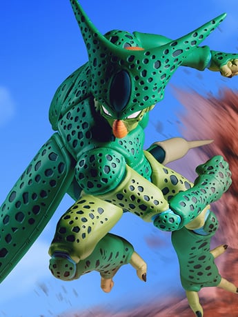 Bandai Dragon Ball Z Match Makers Cell Vs. Android 16 6-Inch Figure