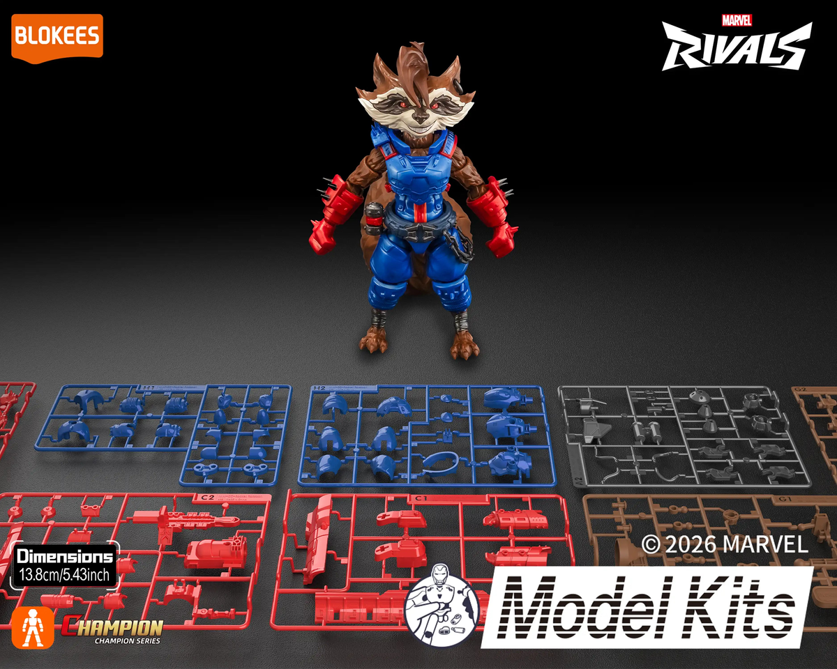 Blokees Marvel Rivals Champion Class CC08 Rocket Raccoon Model Kit, 5.5-Inch - View 10