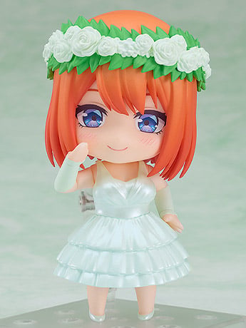 Good Smile The Quintessential Quintuplets Nendoroid No.2405 Yotsuba Nakano (Wedding Dress Ver.), 3.94-Inch