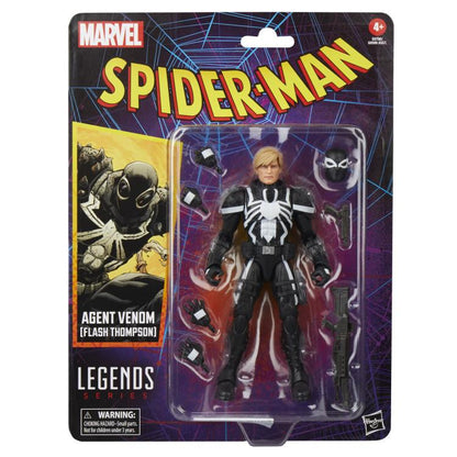 Hasbro Spider-Man Marvel Legends Retro Collection Agent Venom Flash Thompson Action Figure - View 9