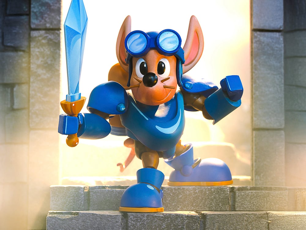 Premium DNA Rocket Knight Adventures Signature Collection Sparkster 1/12 Scale Action Figure - View 2