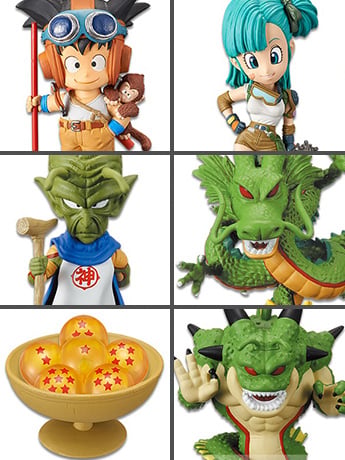 Bandai Dragon Ball World Collectable Figure Treasure Rally Vol. 2 Set of 6 Figures